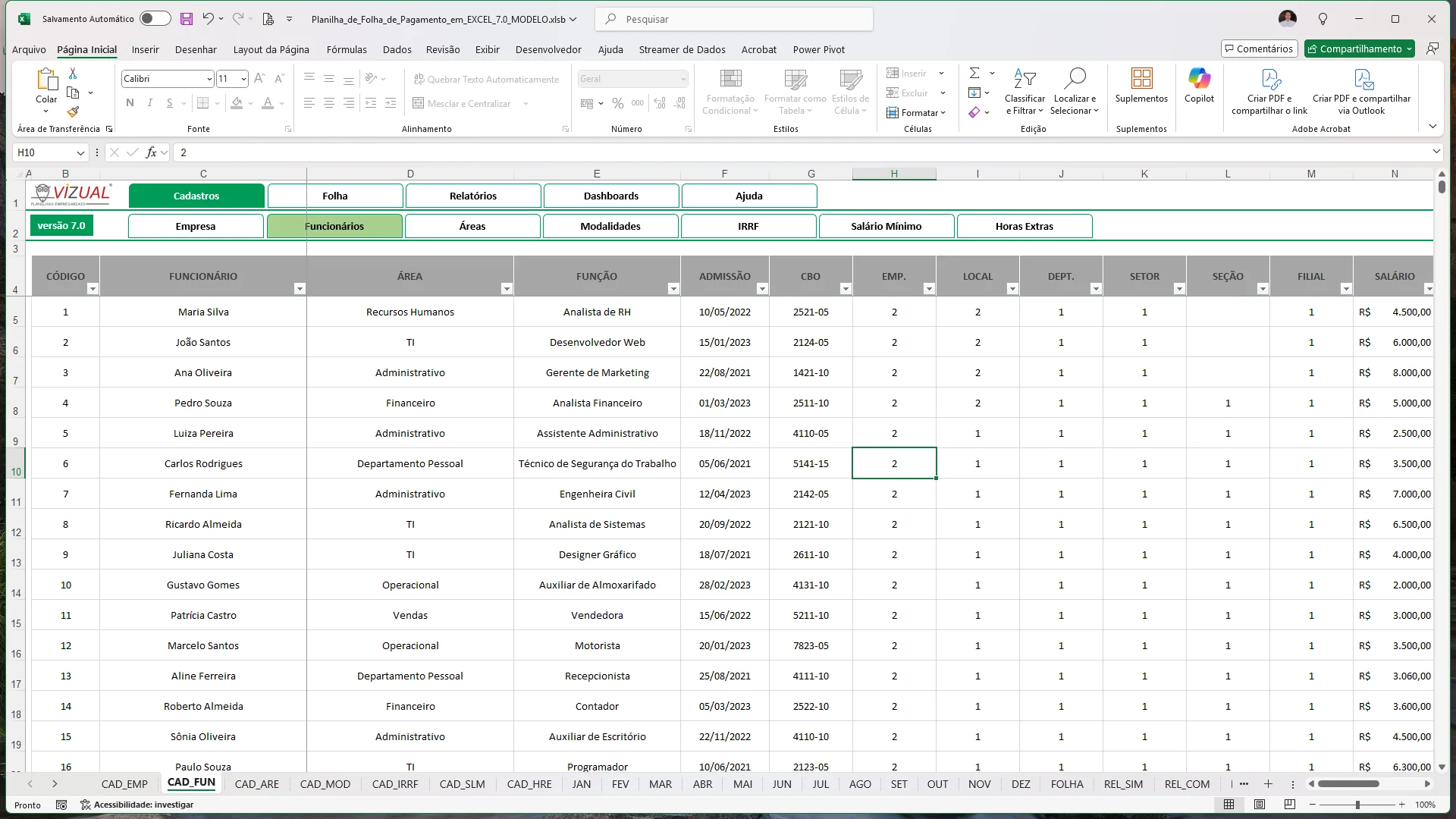 Curso de Excel — 1