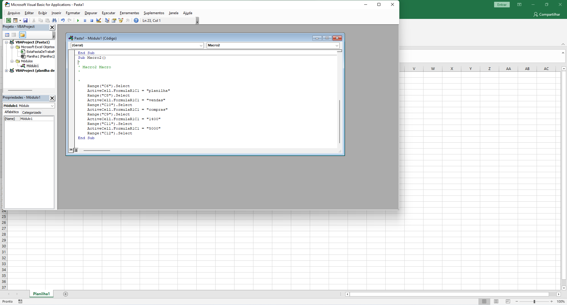 Curso de Excel Avançado — 2
